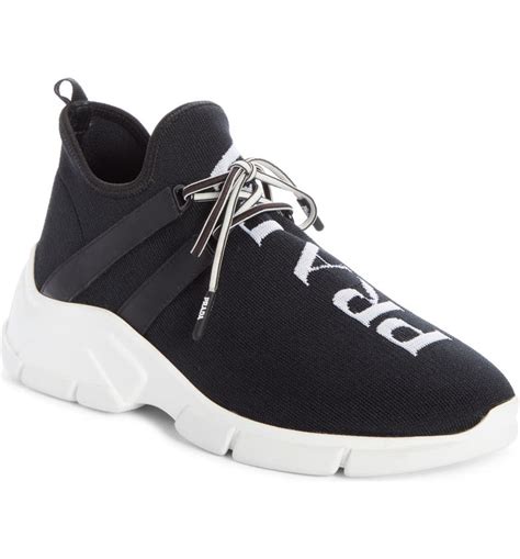 prada leather sneaker|prada knit sneakers women's.